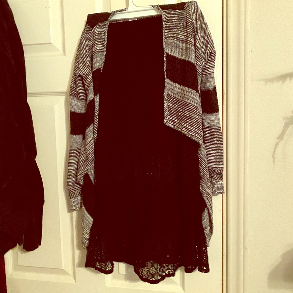 3 for $15 Skirt and open sweater
